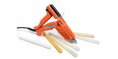 hot melt adhesive glue guns for bonding engineered plastic with other substrates
