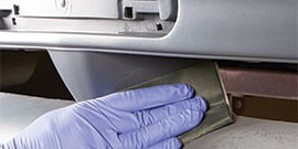 removing oxidation with fine grade sandpaper