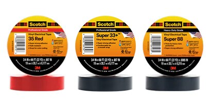 image of 3M premium vinyl electrical tapes
