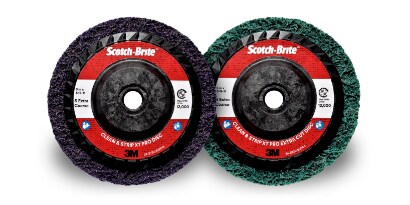 Two Scotch-Brite Clean and Strip XT Pro Discs
