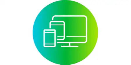 Icon of a desktop, tablet and a mobile
