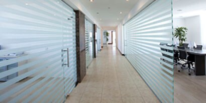 large-scale window graphic used for promotional graphics and display
